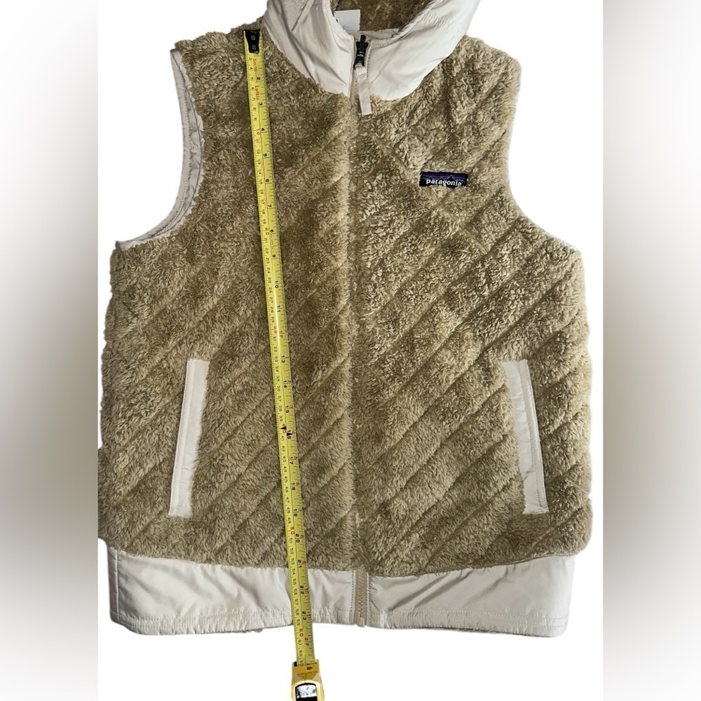 Patagonia Women Reversible Los Gatos Hooded Vest Calcium size S - Picture 8 of 8